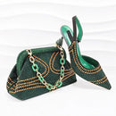 Rhinestone Woman Sandals Shoes And Bags Set Party Shoes And Bag Set For Wedding Dress