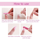 Short Square Head Fake Nails Leaf False Nails with Flowers Press on Nails