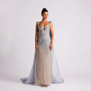 Dress Mermaid Evening Dress Flower Spaghetti Strap Gown