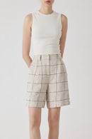 Summer High-Quality Women's Pure Linen Shorts Comfortable Breathable Casual Clothing for Ladies