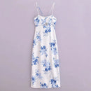 Casual Women Dress Zipper Sleeveless Straight Summer Chic Long Beach Dress