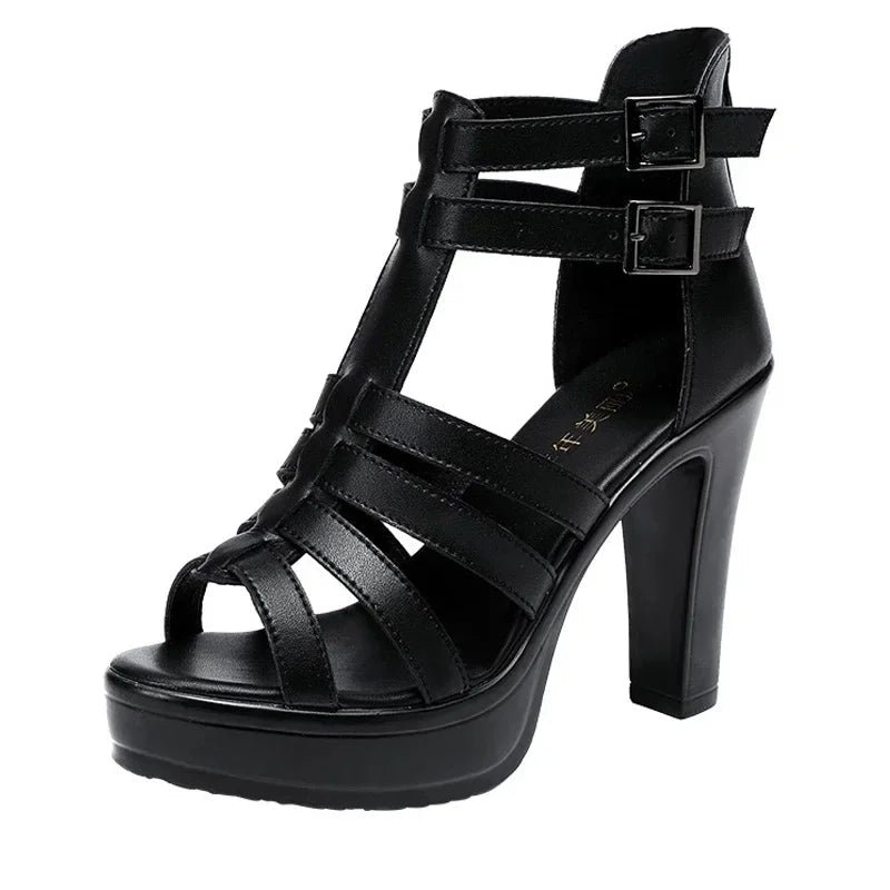 Sandals Open Toe Sandals Women's Shoes Ladies Sandal Woman Office High Heel Shoes