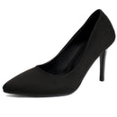 Black high-heeled shoe on a white background, Obroi