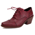 Loafers Shoes For Women Block Heels Lace-up Pumps Footwear Office Shoes Ladies