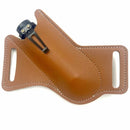 Leather Anti-scratch Storage Sheath Folding Flick Knife Waist Belt Clip Holder Pocket Knives Pack Tools for Camping
