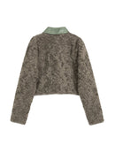 American Vintage Outfits clothing Set Set Butterfly Plush Outerwear Cozy Hight Waist Skirt High Street Autumn Winter