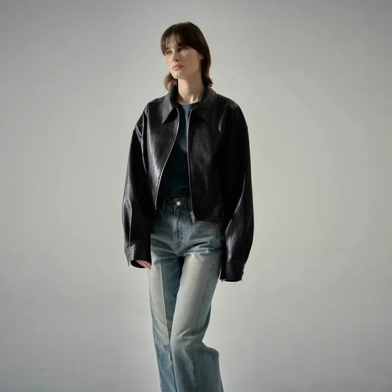 Jeans High Waisted Casual Floor Mopping Jeans Women Boyfriend Splicing Sky Blue Denim Pants