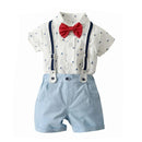 Children Boys Summer Clothing Set Short Sleeve Style Infant Newborn Wedding Elegant Kids Boy Outfits Clothes