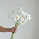 5Pc Opening White Pu Tulip Artificial Flowers Wedding Decor Flower Layout Bridal Bouquet Party Home Deco