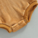 Baby Girls Winter Fleece Romper Toddler Newborn Baby Girls Rainbow Print Hooded Rompers Jumpsuits Casual Clothes Outfits