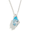 Women's Natural Sky Blue Topaz Jewelry Set 925 Sterling Silver Light Luxury Birthday Party Fine Gift