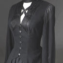 Dark Shirts Women Blouses Couple Halloween Victorian Retro Slim Clothes Tops Unisex