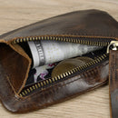 Genuine Leather Men Soft Leather Rfid Card Holder Clutch Wallets Slots Mini Slim Purse