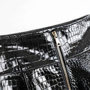 Leather Skirt Women's Length Spring And Autumn Step Wrap Hip Skirt