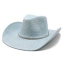 Autumn Denim Men's Top Panama Jazz Hat Bent Edge Large Brim