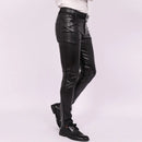 Men Pants Stretch Leather Pants Teen Trend Motorcycle Leather Pants