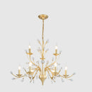 Crystal LED Ceiling Chandelier Villa Living Room Lighting Modern Restaurant Bedroom Candle Droplight