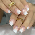 24pcs French Finished Nails Art Seamless Removable Nails Decoration Acrylic Press On Nails Tips
