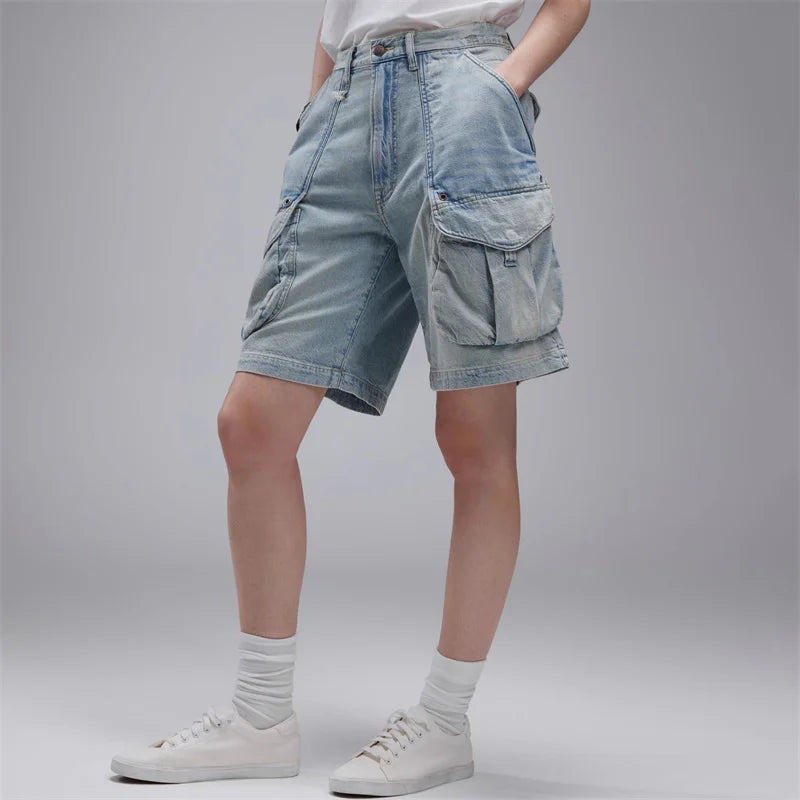 Women's shorts Summer Retro Women's Jeans Blue shorts Denim shorts Pants female