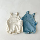 Spring And Autumn Newborn Infant Baby Boys And Girls Cowboy Sleeveless Rompers