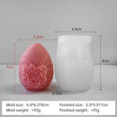 Easter Egg Candle Silicone Mold Angel Flower Embossment DIY Handmade Chocolate Baking Mould