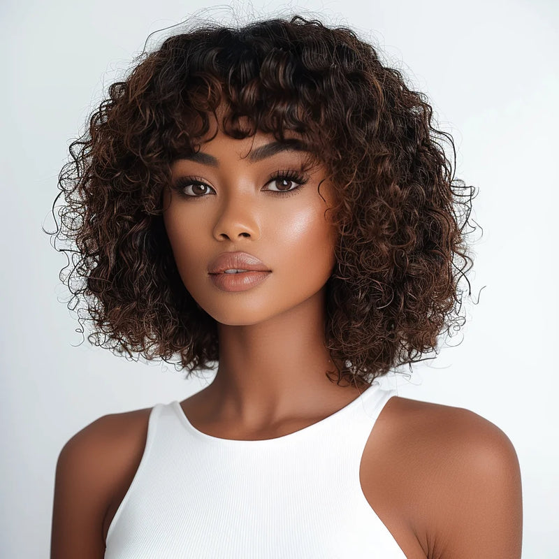 Curl Pixie Cut Wigs Curly Hair Wigs Sleek Short Hair Wigs For Women