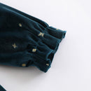 Christmas Dress for Girls Long Sleeve Baby Red Dresses Sisters Velvet Princess Clothes Cotton Sundress Kid Spanish