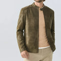 Winter Leather Jacket Designer Fur Collar Warm Fur Coat Clothing Man Black Motorcycle Jacket