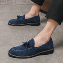 Loafers Men Pointed Suede Leather Casual Shoes Wedding Dress