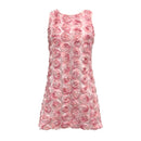 Pink dress with floral design on a white background, Obroi
