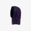 Mink Fur Women Winter Hat Knitted Hooded Caps Outdoor Warm One-Piece Neck Collar Beanies Cap