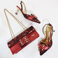 Special Arrivals Italian Women Shoes and Set Pointed Toe Mature Ladies for Wedding
