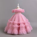 Luxury Dresses for Elegant Party Girls Child Wedding Prom Gown Christmas