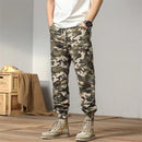 Camo Pants Men Joggers Military Cargo Pants Multiple Pockets Camouflage Trousers Male Elastic Waist Cotton Pants