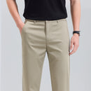 Men Straight Formal Trousers Pants Comfortable Casual Wide Long Pants