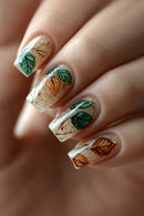 Press on Fake Nails French Flower Design Nails Simple Detachable Full Cover Nails Tips