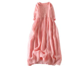 Double layered Embroidery Casual Loose Women Summer Spring Holiday Seaside Clothing