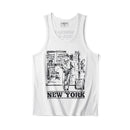 Summer Retro Sleeveless T-shirt Men's Cotton Washed Casual Vest