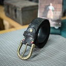 Genuine Leather Men's Belt Luxury Designer Strap Engraving Pure Copper Buckle Classic Retro Jeans Soft Belt