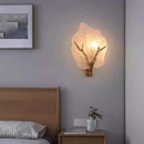 Light Luxury Wall Lamp for Rural Living Room Retro Bedroom Bedside High-end Two Leaf Wall Lamp