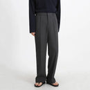 Pants Men Dress Clothing Loose Straight Casual Elastic Waist Male Office Formal Trousers