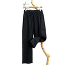 Linen Natural Pure Breathable Summer Linen Slim Fit Men Loose Straight Casual Pants