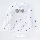 4Piece Sets Fall Newborn Boy Clothes Gentleman Cotton suit Pants Straps Hat Baby Luxury Clothing