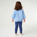 Girls Sweatshirts For Autumn Spring  Embroidery Long Sleeve Hooded Shirts Dots Baby Clothing Shirts