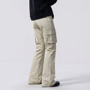 Casual Multi-pocket Micro Flared Cargo Pants Trousers