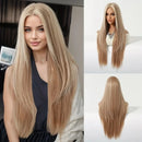 Natural Long Straight layering Wigs For Women Party Halloween Cosplay Daily Wear