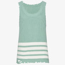 Men Summer Casual Ripped Knitted Vest Tank Tops Solid Men Summer Clothes Sleeveless Camisole Men Tops