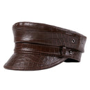 Military Cap Hat Army Green Winter Man Real Leather Beret Hat