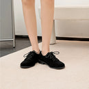 Women Loafer Lace-up Spring Shoes Women Genuine Leather Women Oxford Shoes