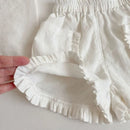 Girls Shorts Plaid Pants for Kids Summer Children Lace Shorts Toddler Casual Trousers Baby Clothing